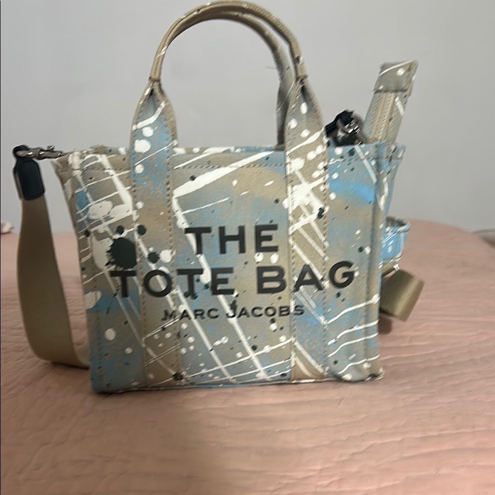 Marc Jacobs Blue and Tan Modern Tote